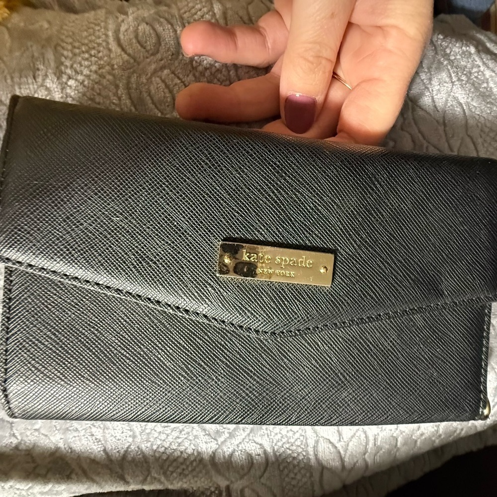 Kate Spade Charcoal Gray Wallet